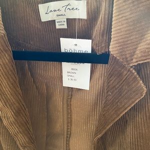 Brown velour blazer